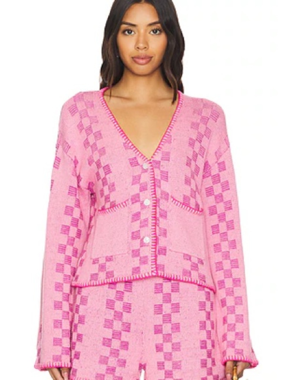 Pink Resort Wear - Knit Set